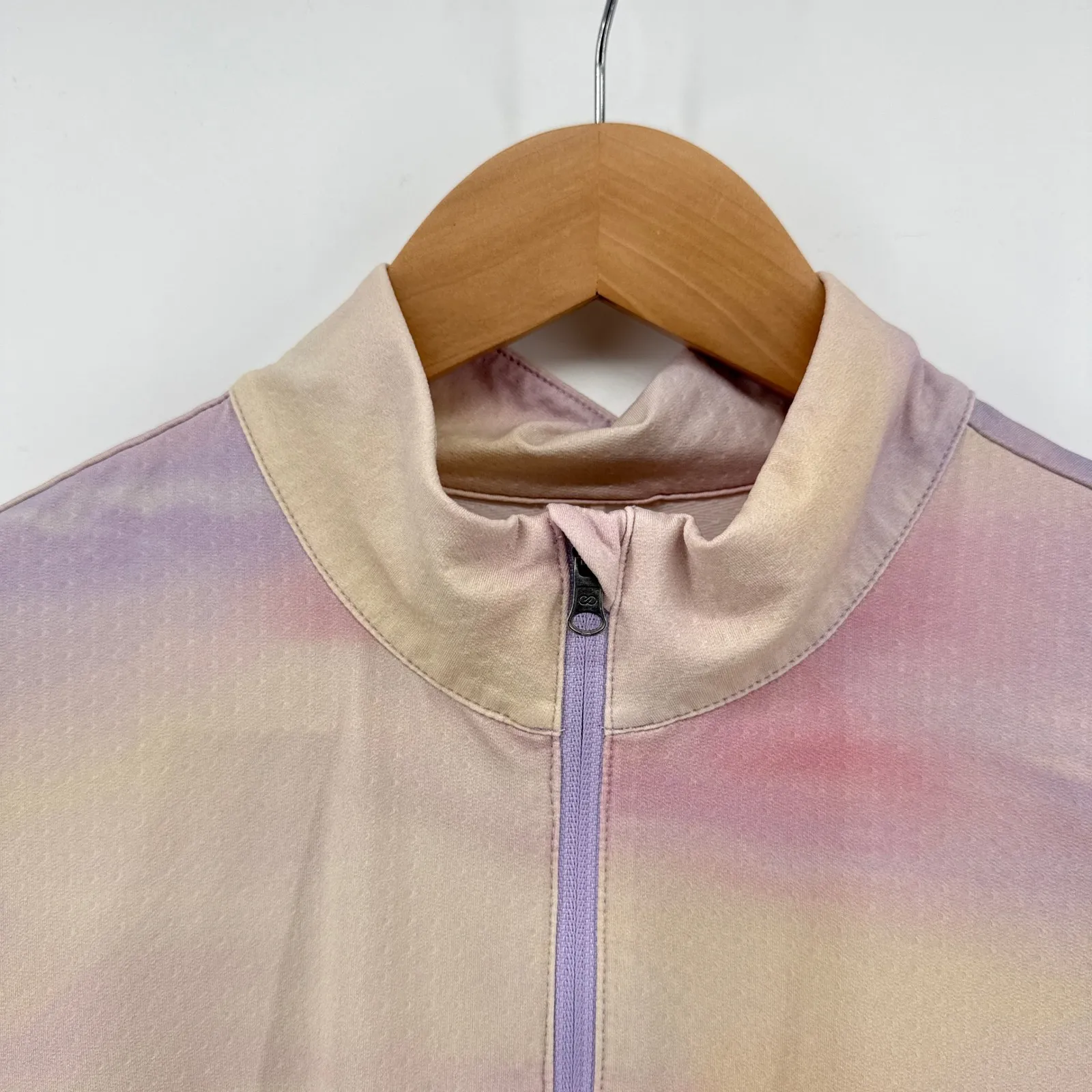 CALIA‎ Golf by Carrie Underwood Soft Clouds 1/2 Zip UV L/S Top XL Thumbhole Pink - Image 5