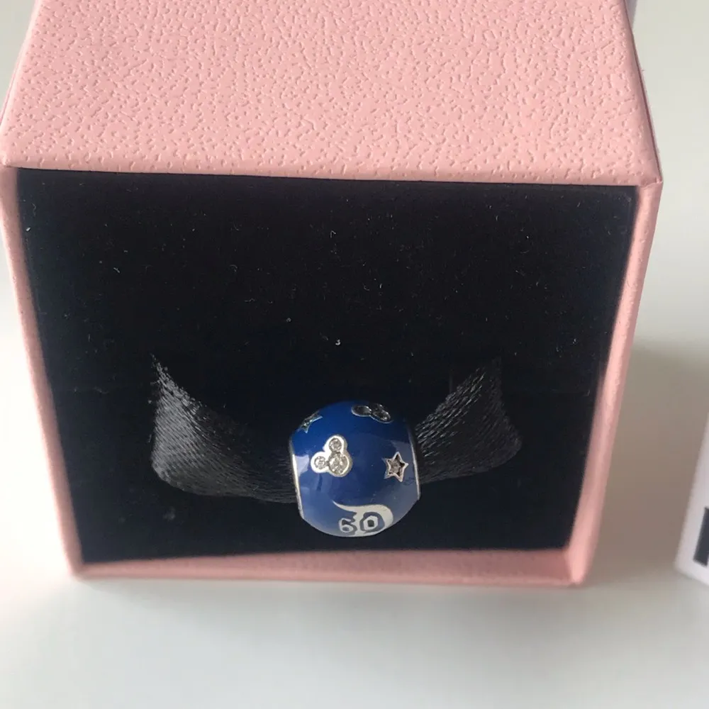 Disney 60th Anniversary Forever Blue Sterling Silver Bracelet Charm - Image 5