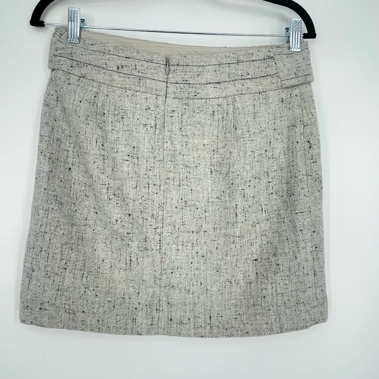 Outback Red Women's Tweed Wool Blend Lined Academia Mini Pencil Skirt Size 2 - Image 2