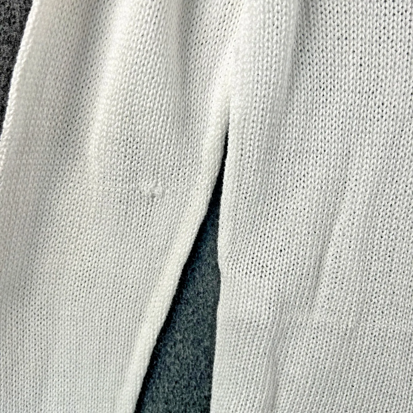 Vtg Talbots‎ Women's White 100% Cotton V Neck Pullover Sweater SEE MEASUREMENTS - Image 8