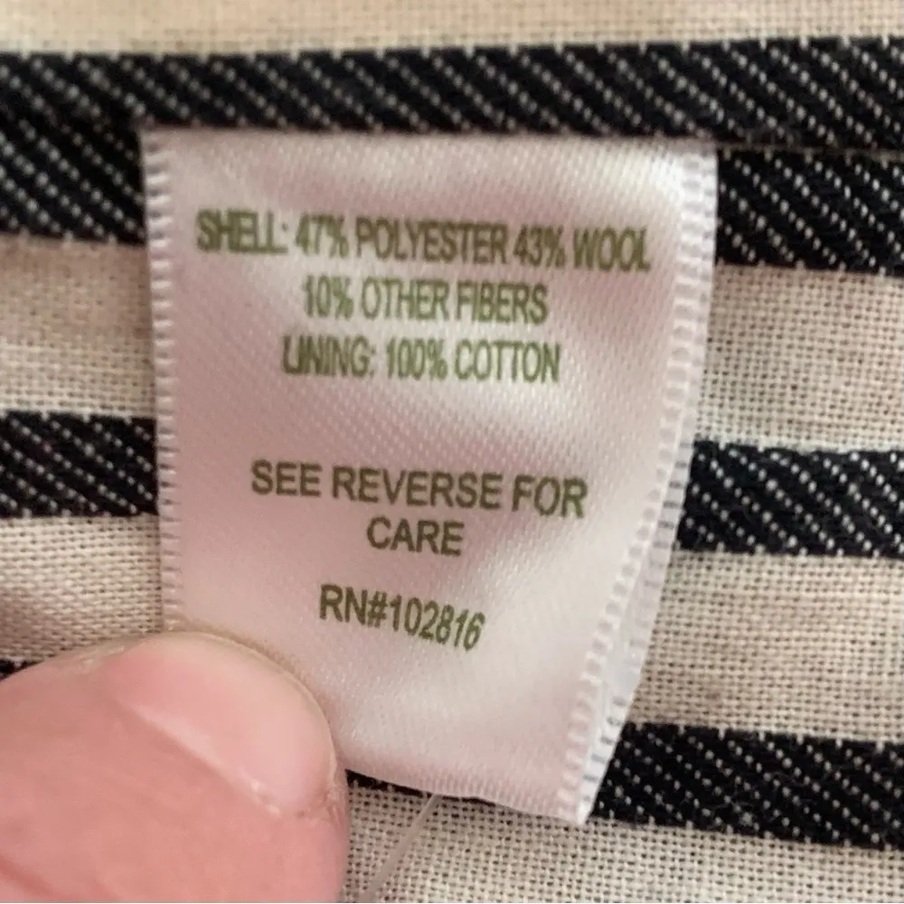 EUC  Red Buffalo Check Wool Blend Toggle Close Pea Coat Size 10 - Image 14