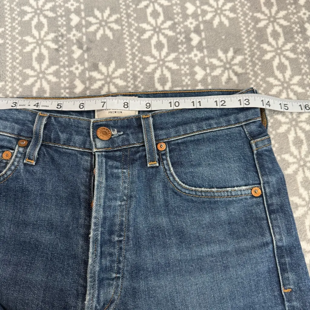 AGOLDE Nico High Rise Slim Fit Jeans‎ in Vox Wash Blue Size 25 - Image 10