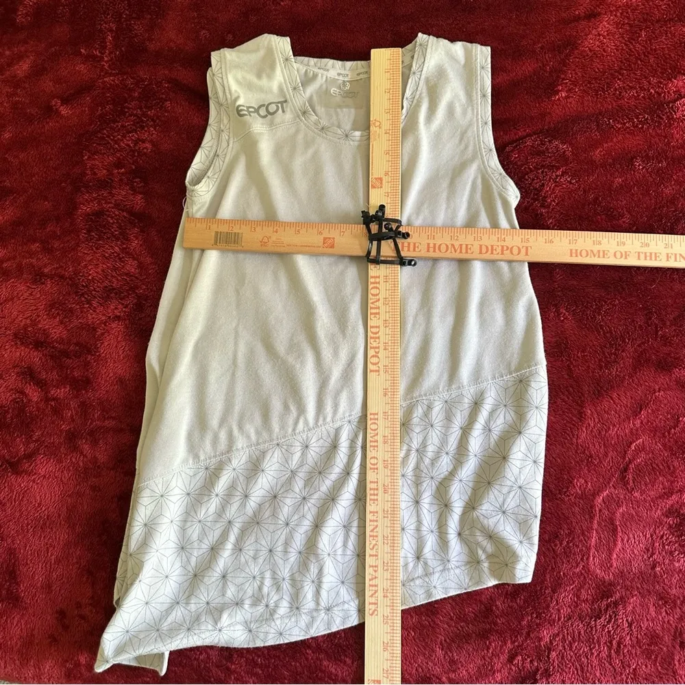 Disney EPCOT Gray Asymmetrical Tank Top Tunic - Image 8