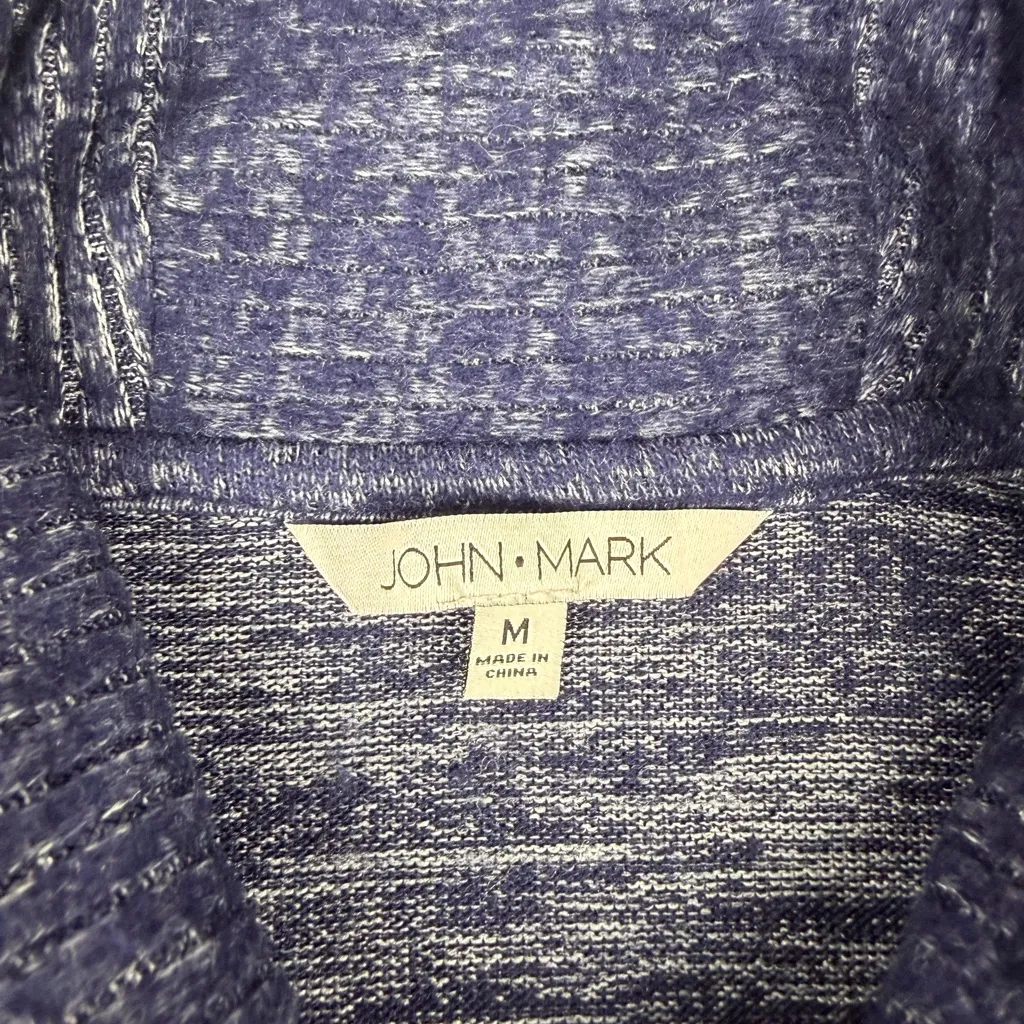 John Mark Women’s Sweater Blue Soft Size M Medium - Image 3