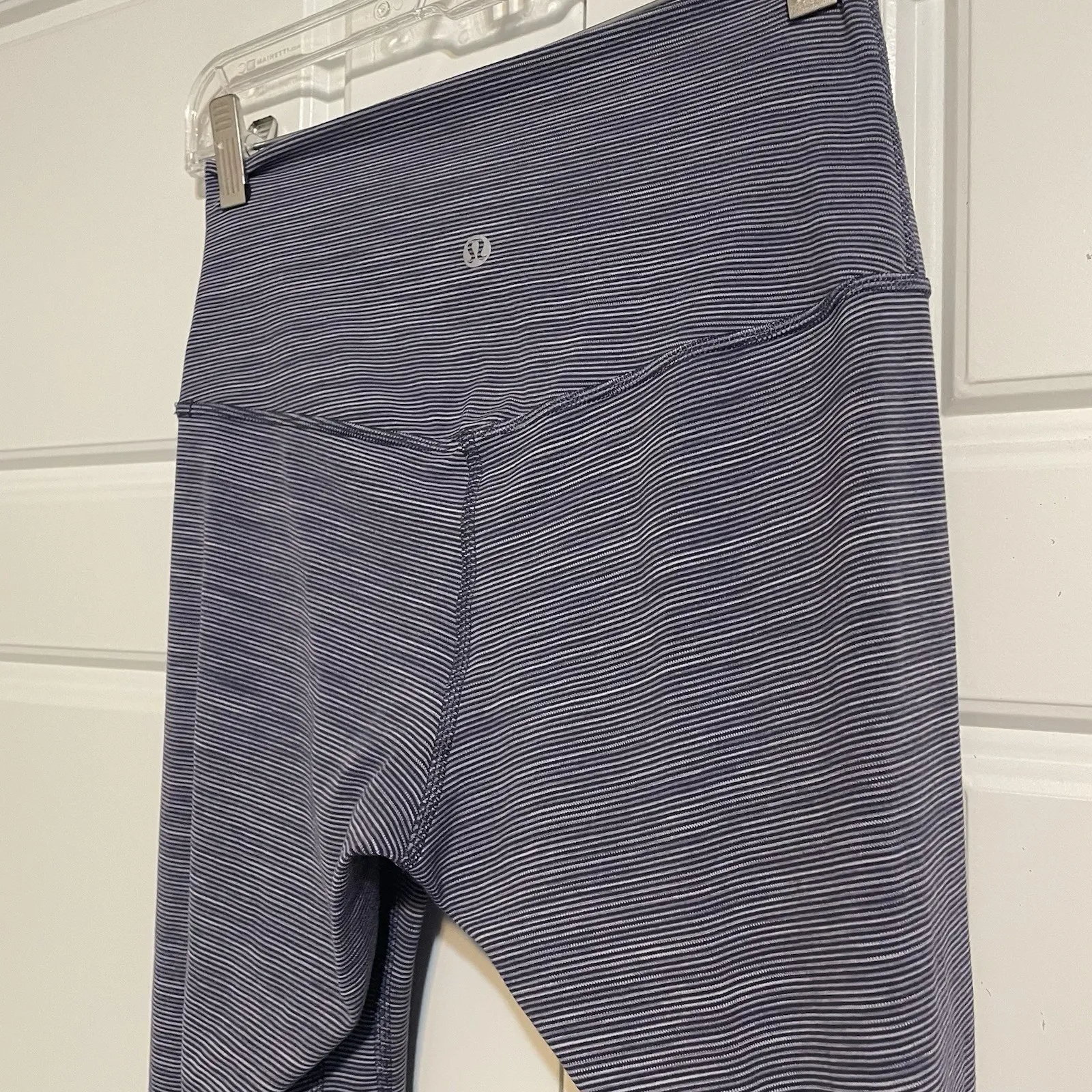 Lululemon Align Crop 21‎ Leggings Heathered Blue Grey Athletic Yoga Pants - Image 4