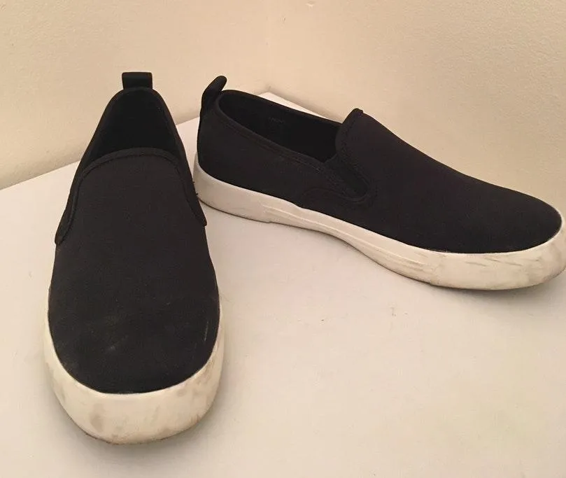 Call It Spring Black Canvas Loafers - Image 6