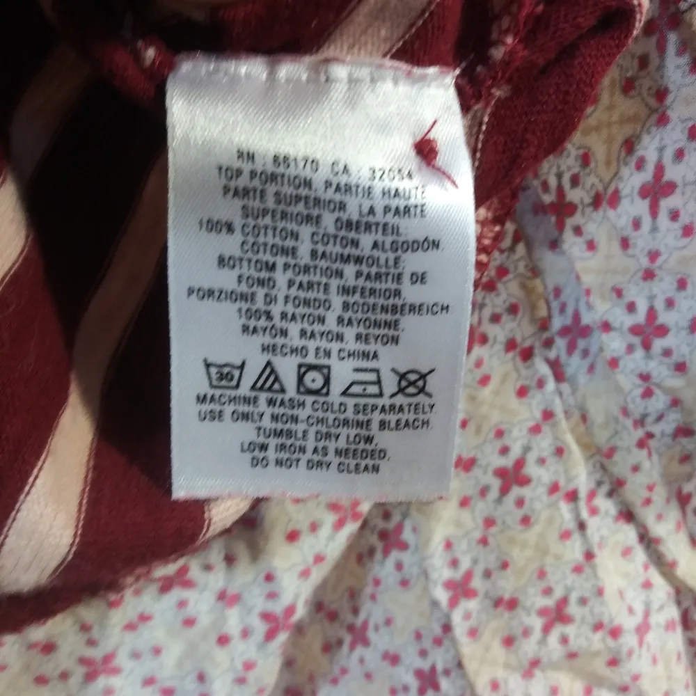 Postmark Anthropologie Red White Striped Knit Mixed Media Hi-Low Hem Size Small - Image 7