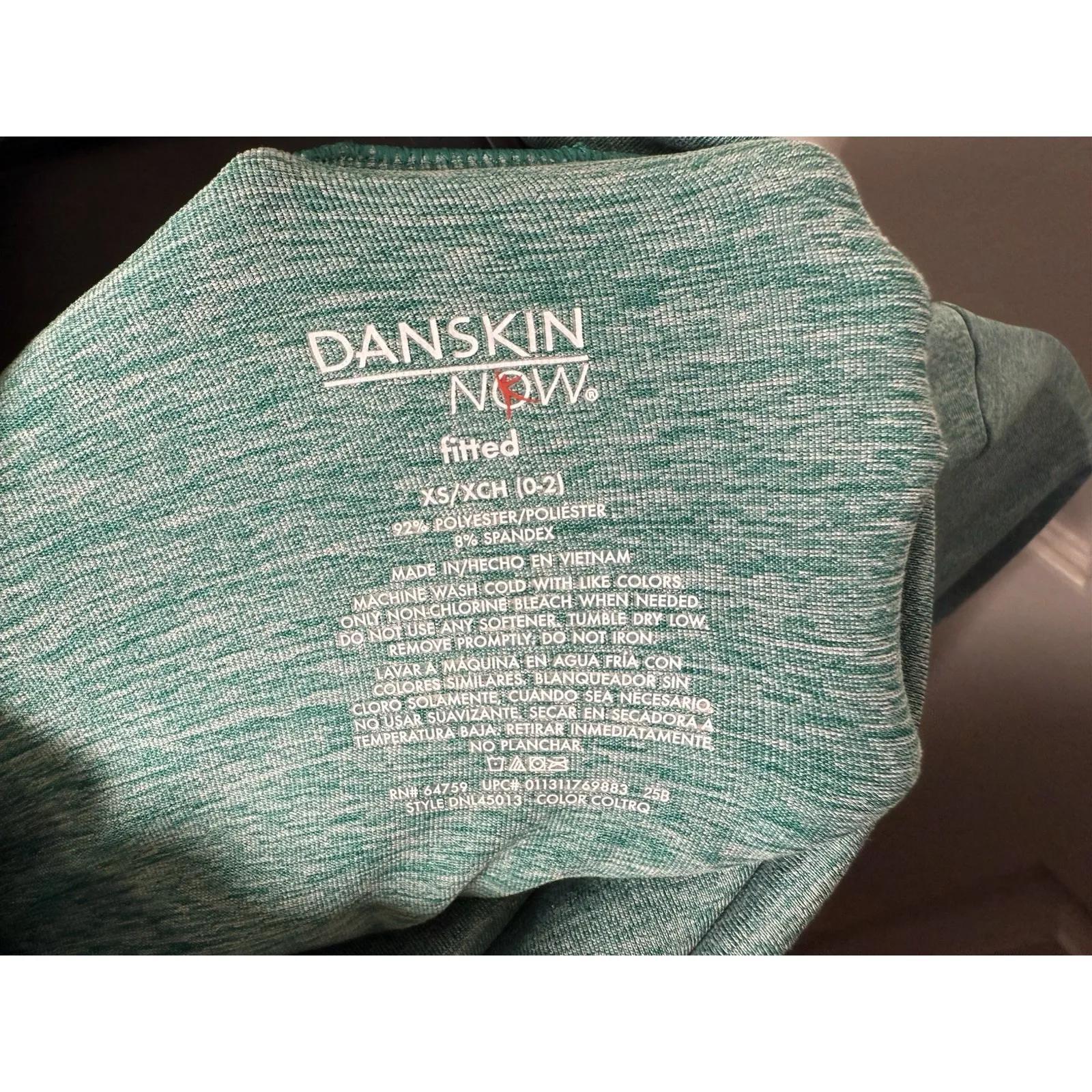 Danskin Now Cowl Neck XS Activewear Running Jogging Walking Long‎ Sleeved Top - Image 4