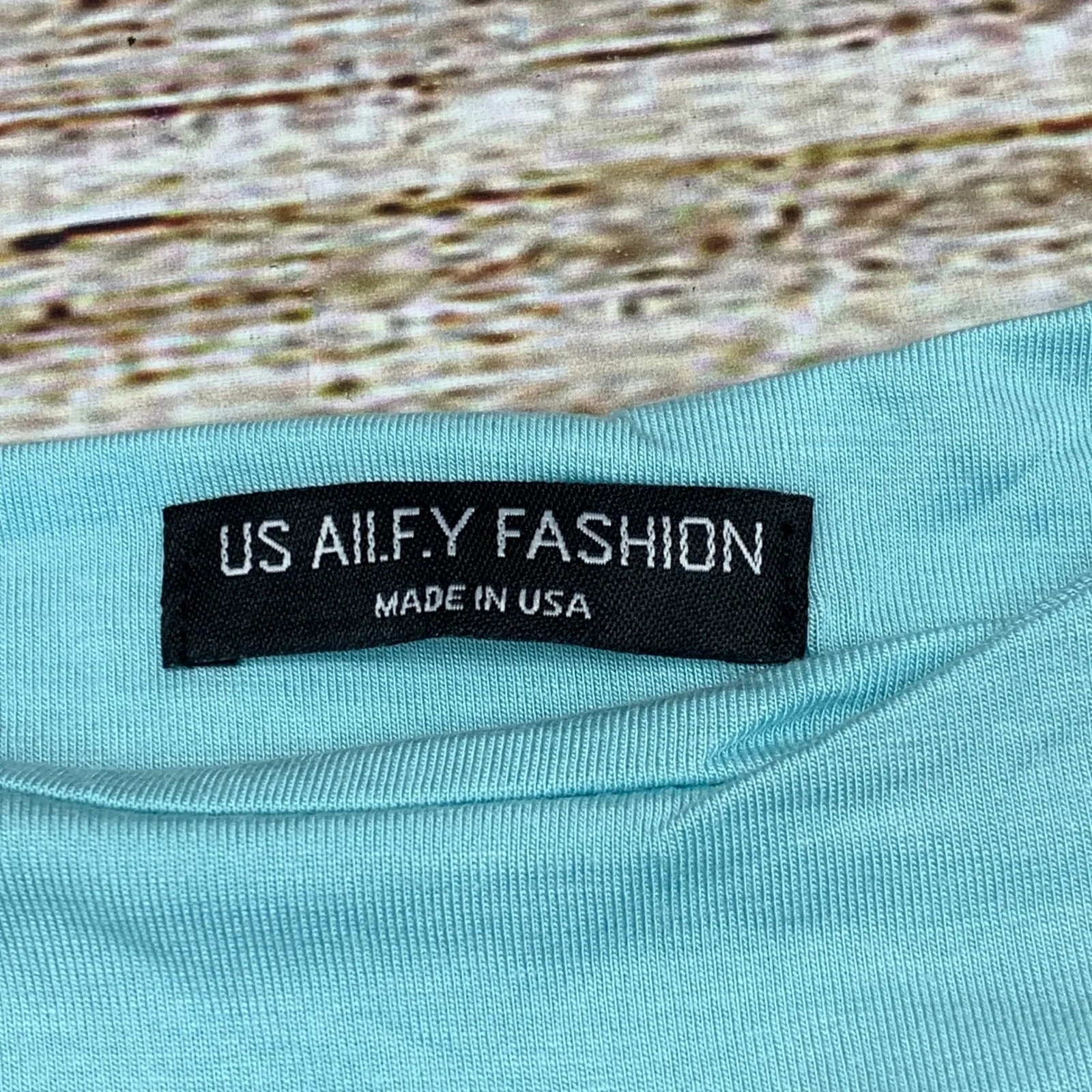 US Allfy Fashion Women's Azure Blue Slim Fit Midi T‎ Shirt Dress Size Large New - Image 5