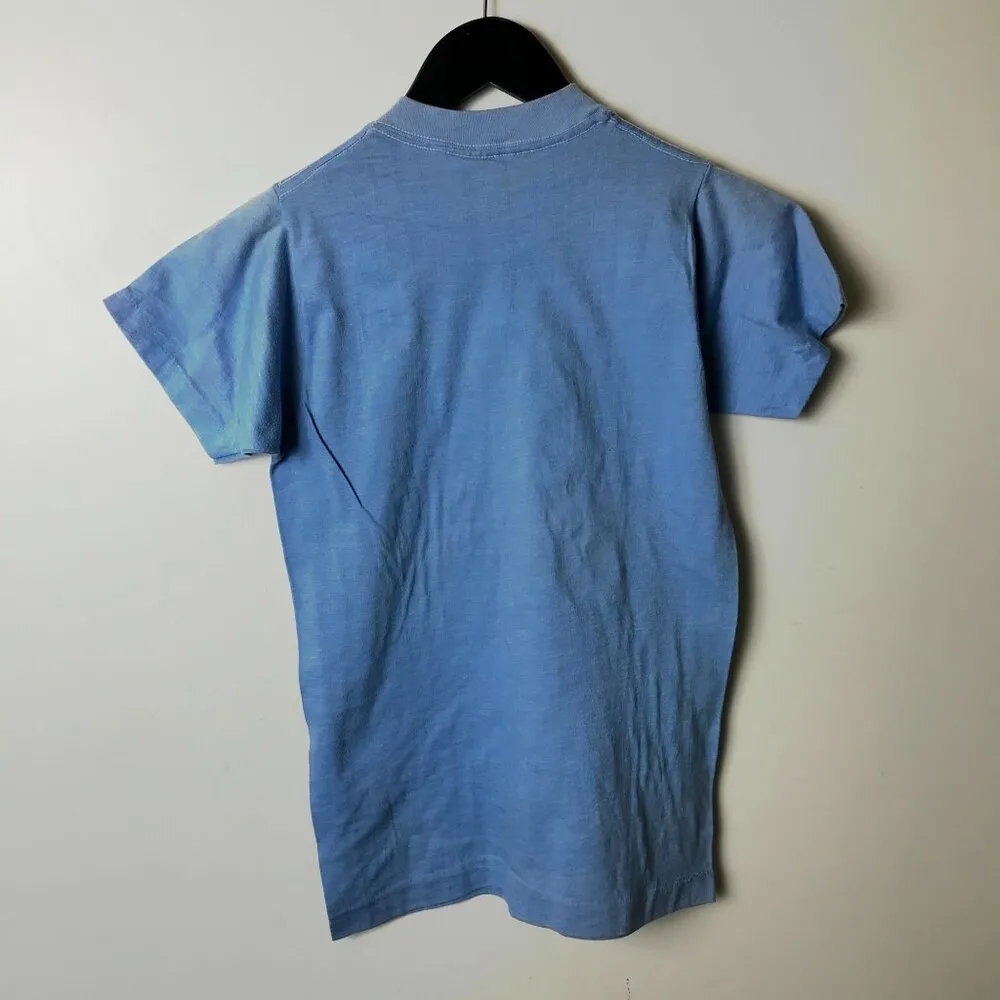 80s Indian Meadows Blue T Shirt Adult XS 50/50 Screen Stars Adult Unisex Fit - Image 12