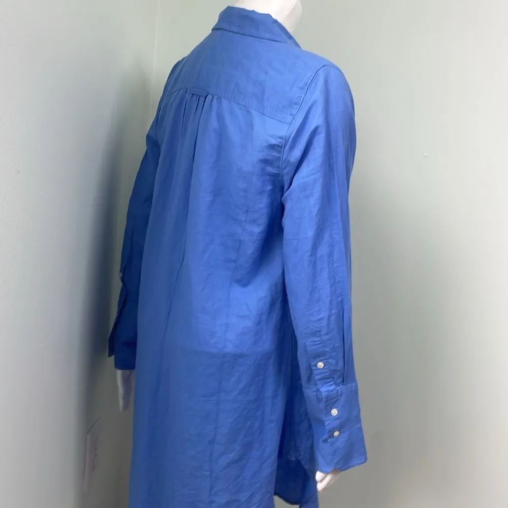 J. Crew blue button down coverup small - Image 7