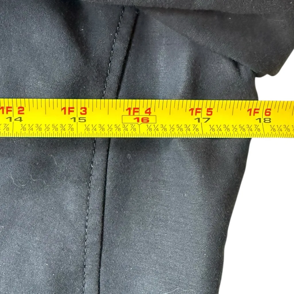 Banana Republic Black Stretch Twill Blazer Pockets Tailored Fitted Classic Sz 10 - Image 10