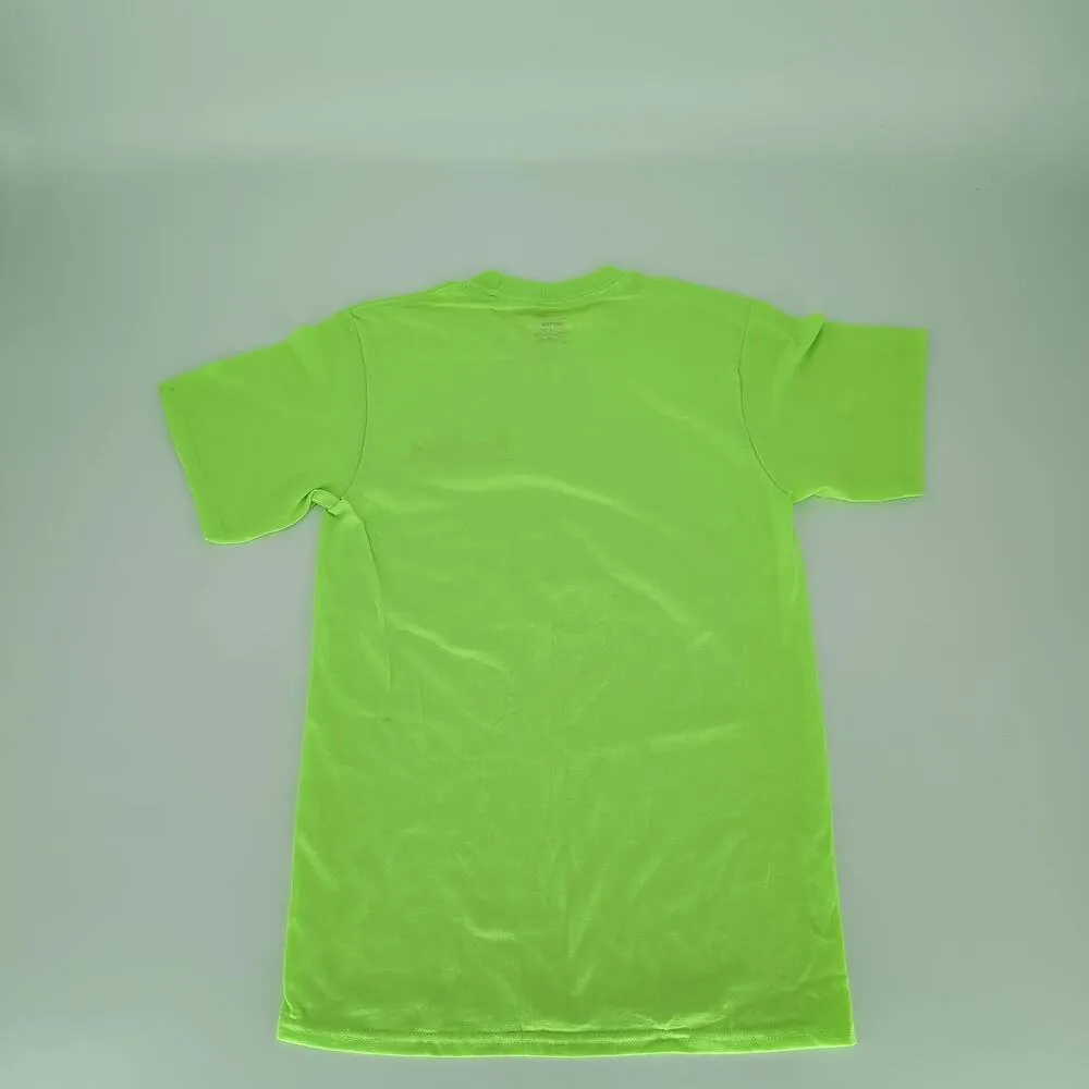 Three Olives Neon Electric Green Unisex Crewneck T - Image 6