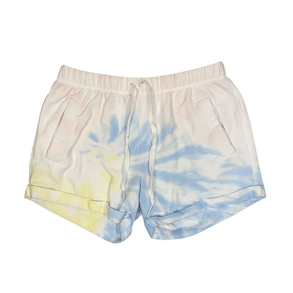 vs pink tie dye zip up hoodie and shorts set - Image 5