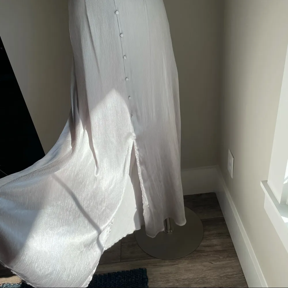 Metallic silver formal dress - Sugar Lips - Image 5