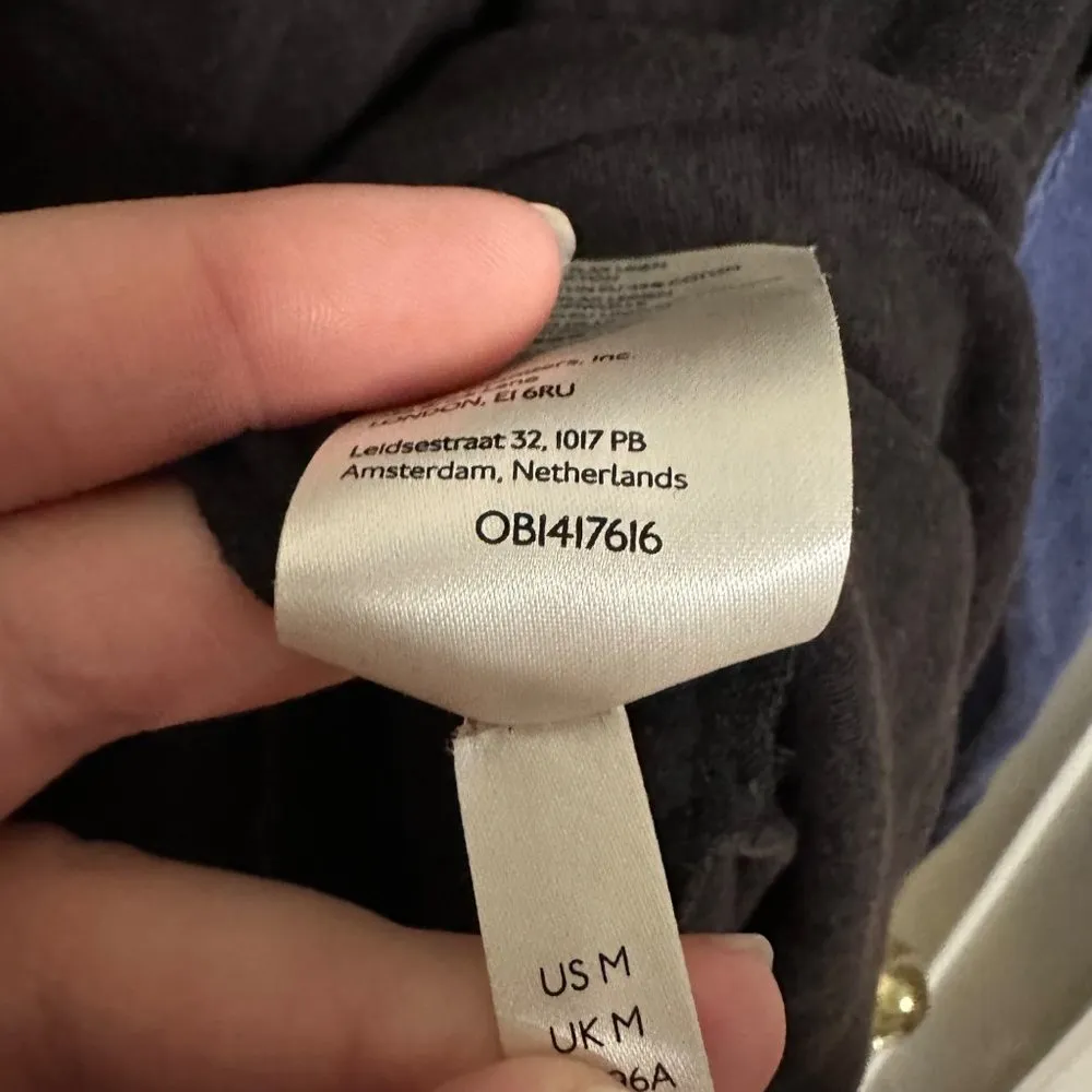 Grand Slam Henley Top Colorblock T-Shirt Black Blue Size Medium - Image 7