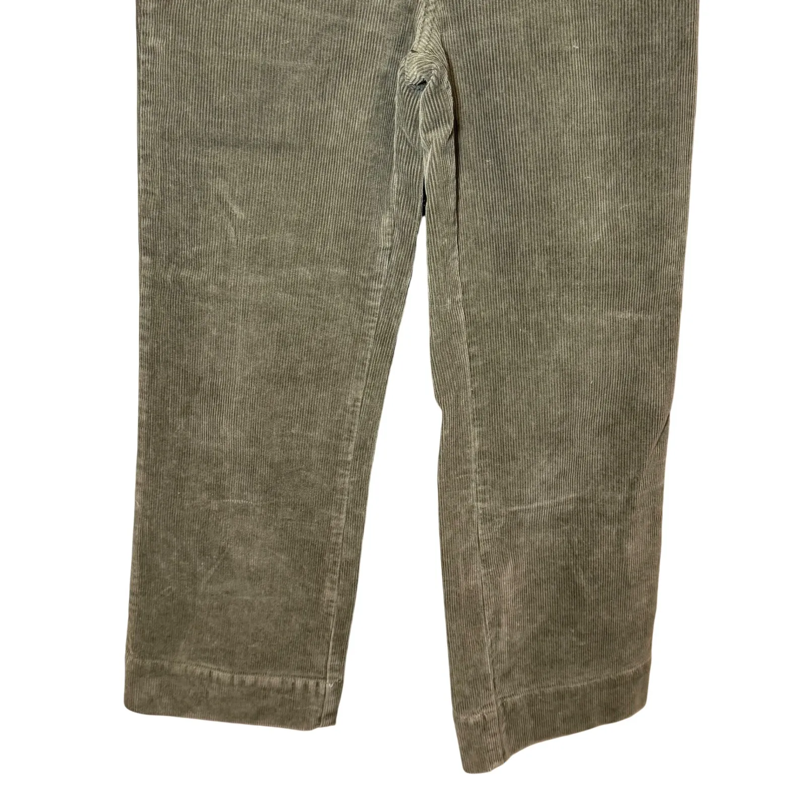 Show Me Your MuMu Cropped Farrah Trousers Corduroy Evergreen Green Size 28 - Image 5