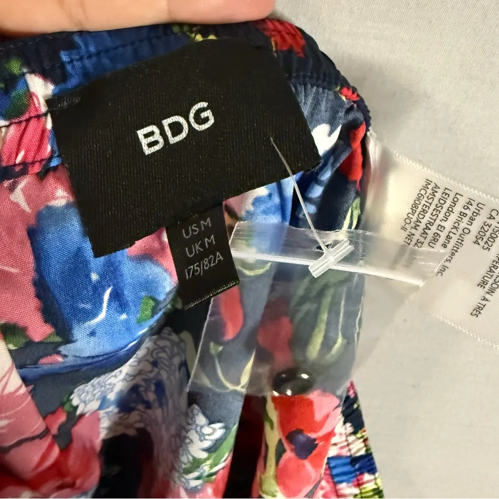 BDG Boyfriend Lounge‎ Shorts Medium Urban Outfitters Floral Vivid Boxer Style - Image 4