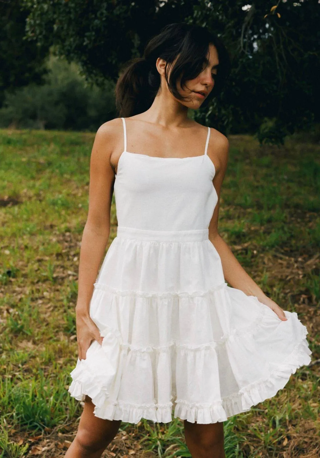 White Linen Dress - Image 4