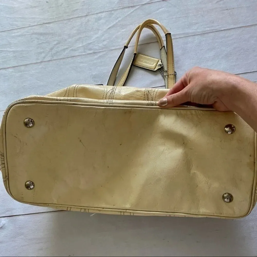 Coach Patent Leather Carryall Tote Handbag F15658 - Image 10