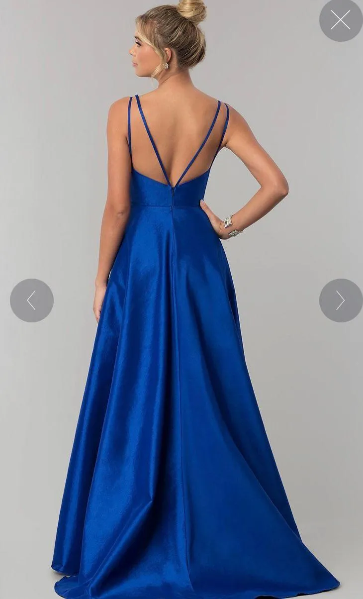 Long Alyce High-Low Taffeta Prom Dress with Slit - Image 5