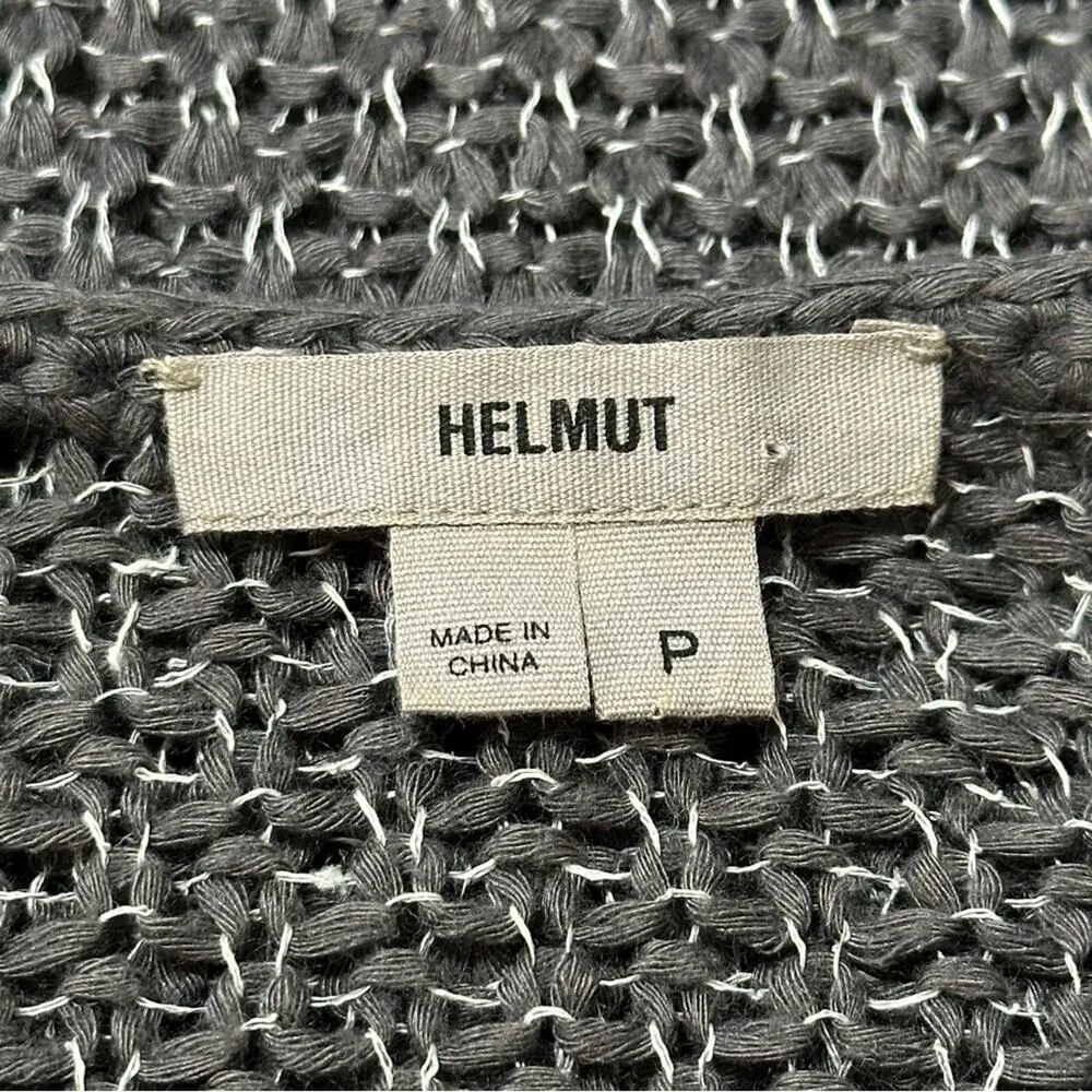 Helmut Lang Women’s Size P S Gray White Marled Loose Knit Pullover Sweater - Image 6