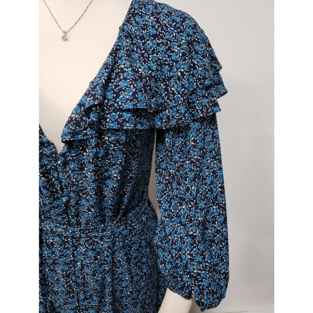 💯%Free people Float On A Sunbeam Midi Dres - Image 9