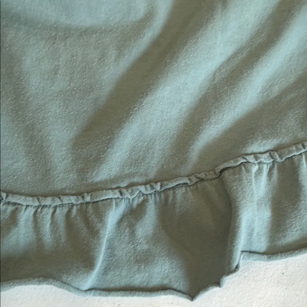 UpWest Sage Ruffle Hem Tee Green - Image 6