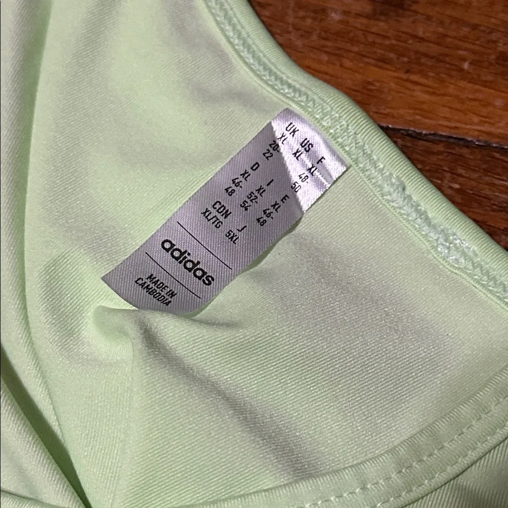 Adidas Hyperglam Semi Green Spark Training Tank Top, XL - Image 2