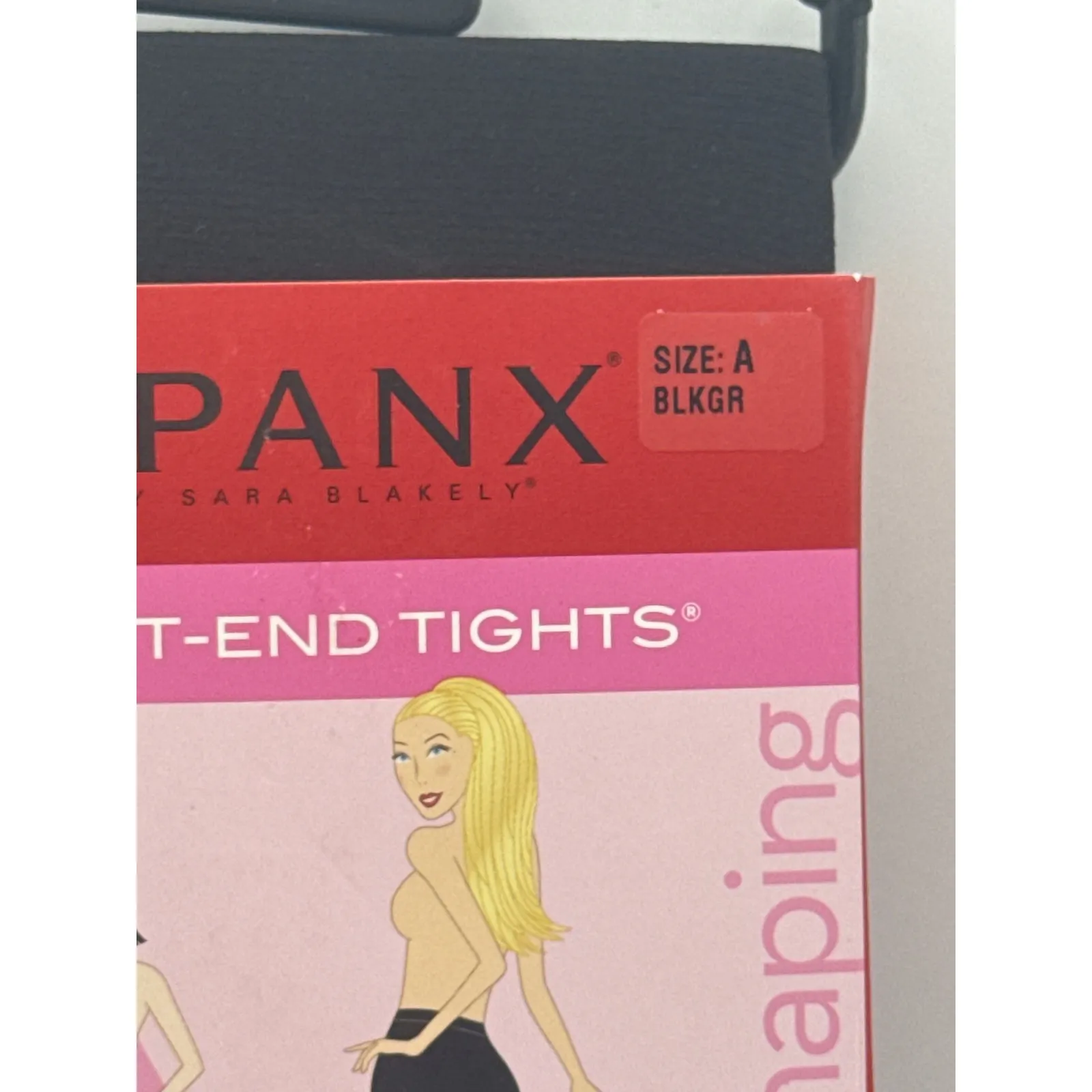 Spanx  Tight-End Tights Patterned Heathered Contrast Bodyshaping Black Size A New - Image 3