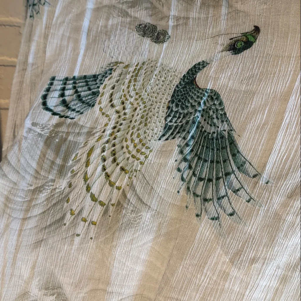 ALL SAINTS Avala Ngaru Draped High Low Top NEW soft green long sleeve boho - Image 8