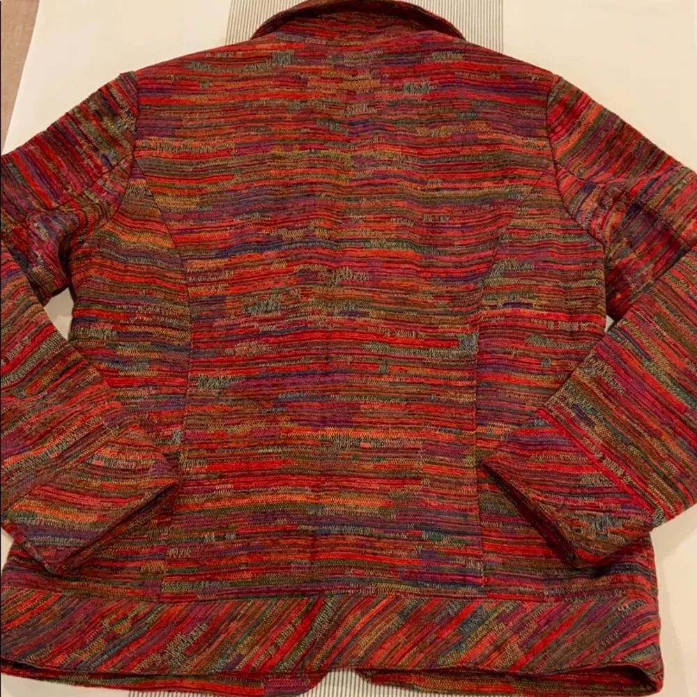 COLDWATER CREEK S Open Front Jacket  Blazer Red - Image 11