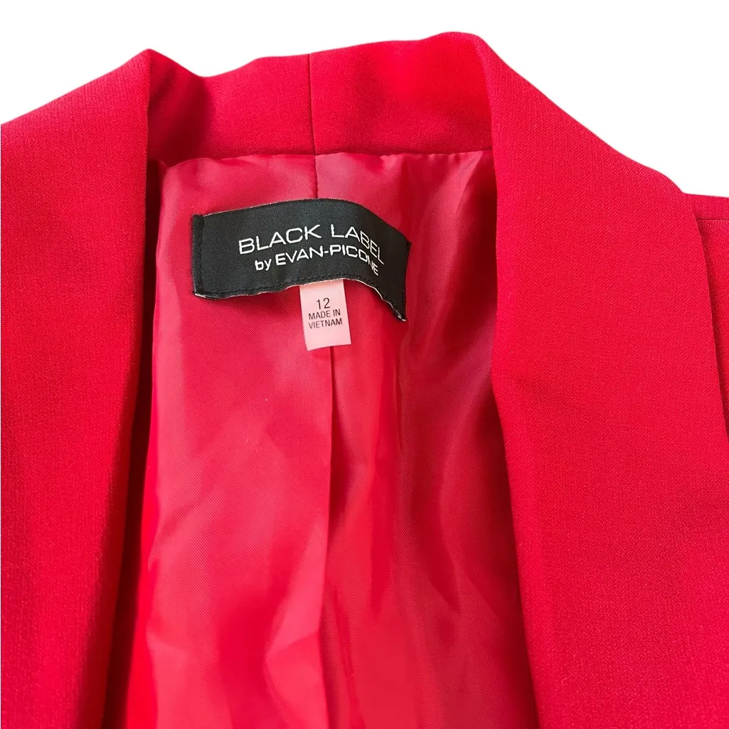 Evan Picone Vibrant Red Blazer Size 12 - Image 2