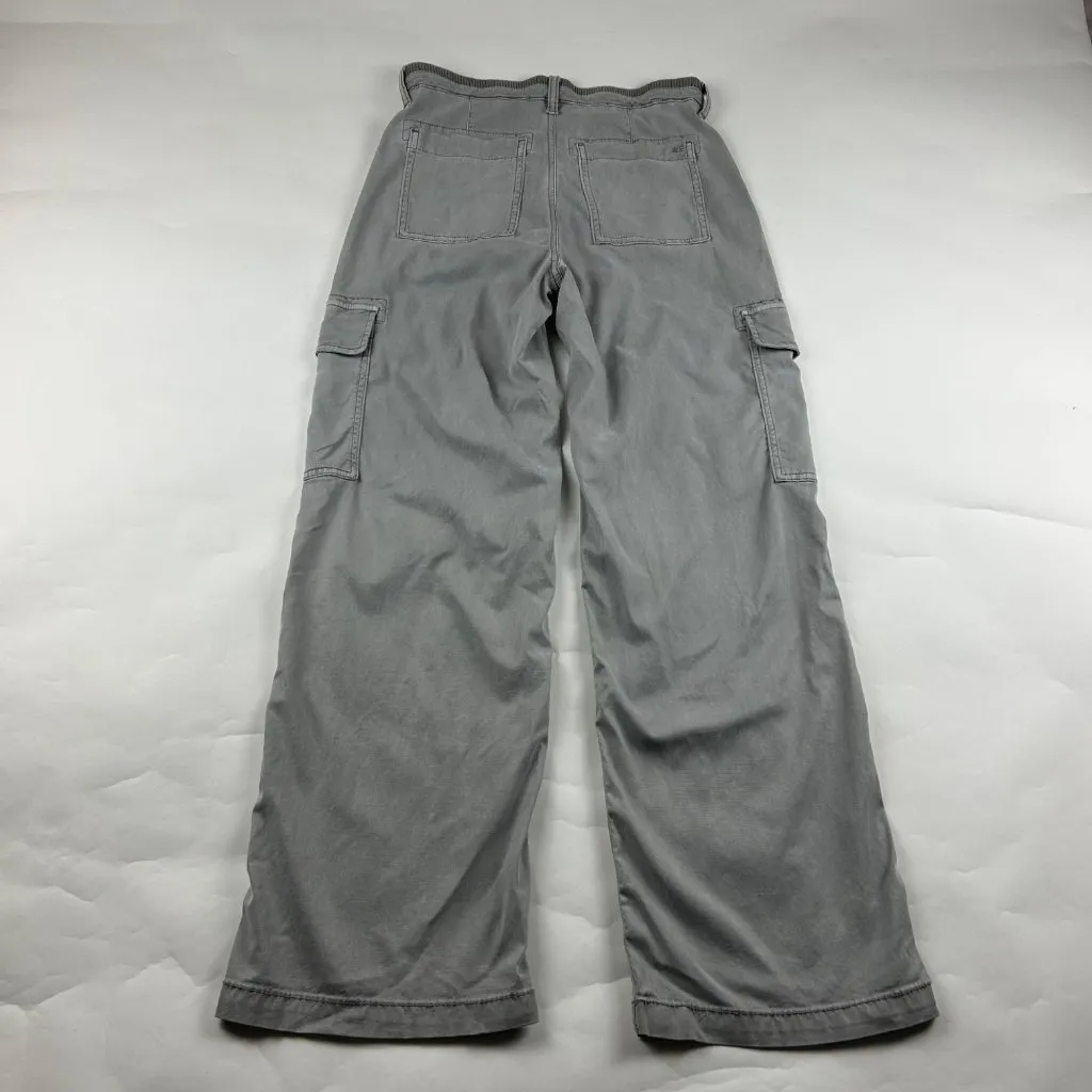American Eagle Light Gray Drapey Stretch Cargo Pant 4R - Image 6