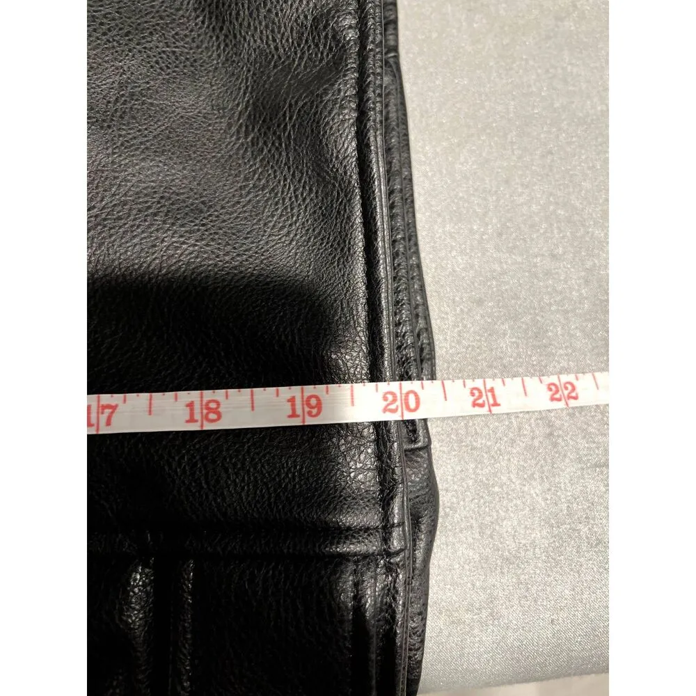 H&M faux leather moto riding jacket . size XS - Image 11
