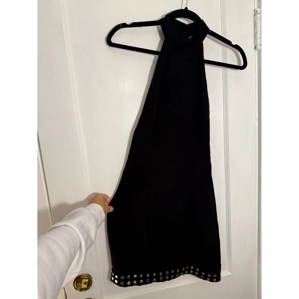Revolve By The Way Open Back Studded Black Mini Dress - Image 5
