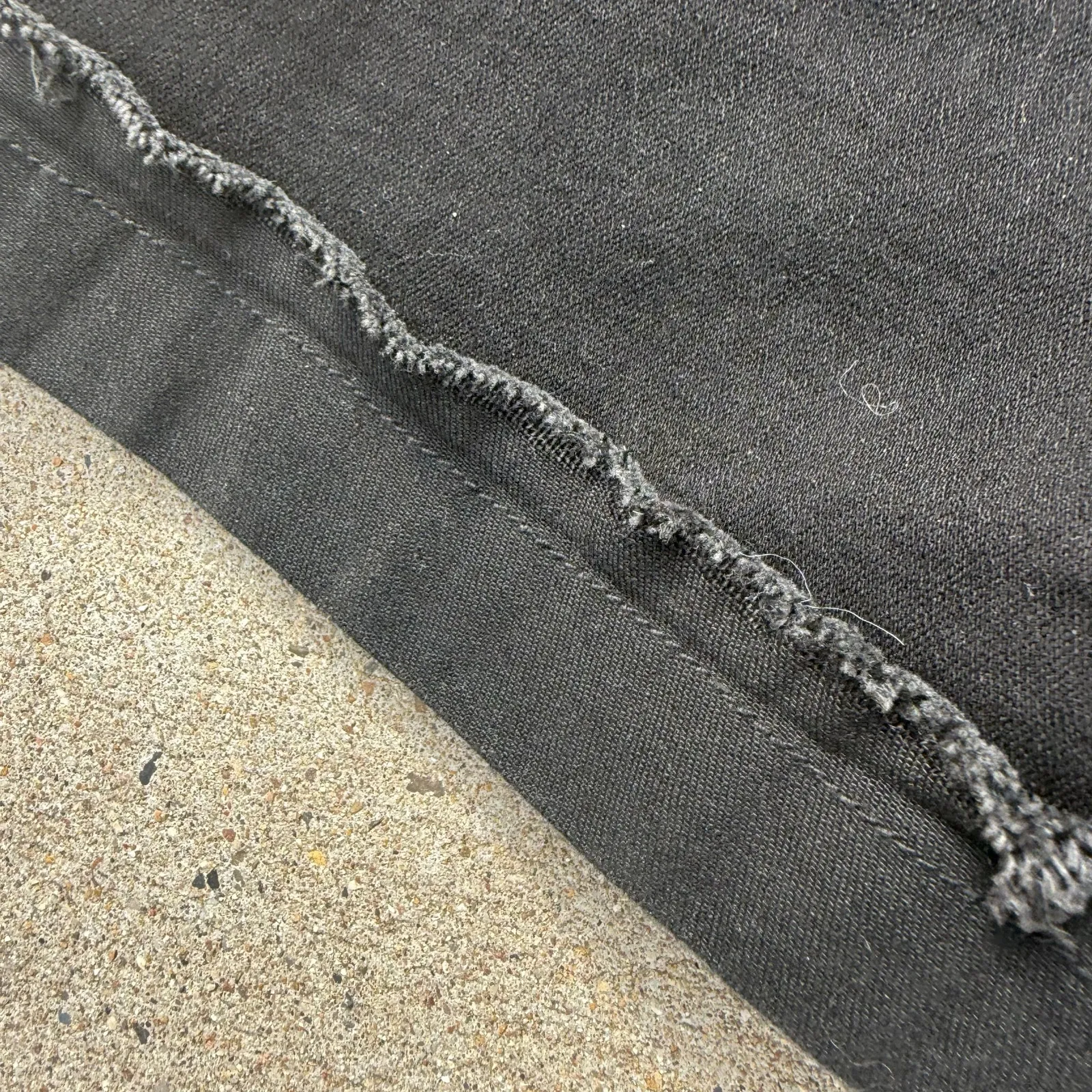 KANCAN Distressed Zip Up Black Cutoff Cuffed Jean Shorts SMALL KC5027BK NWT New - Image 7