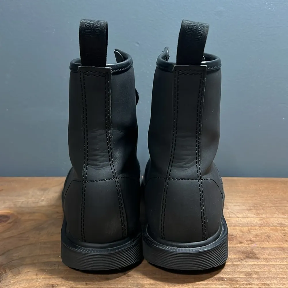 NWOB Dr. Martens WHITON reflective combat moto boots size 7 darker at night - Image 3