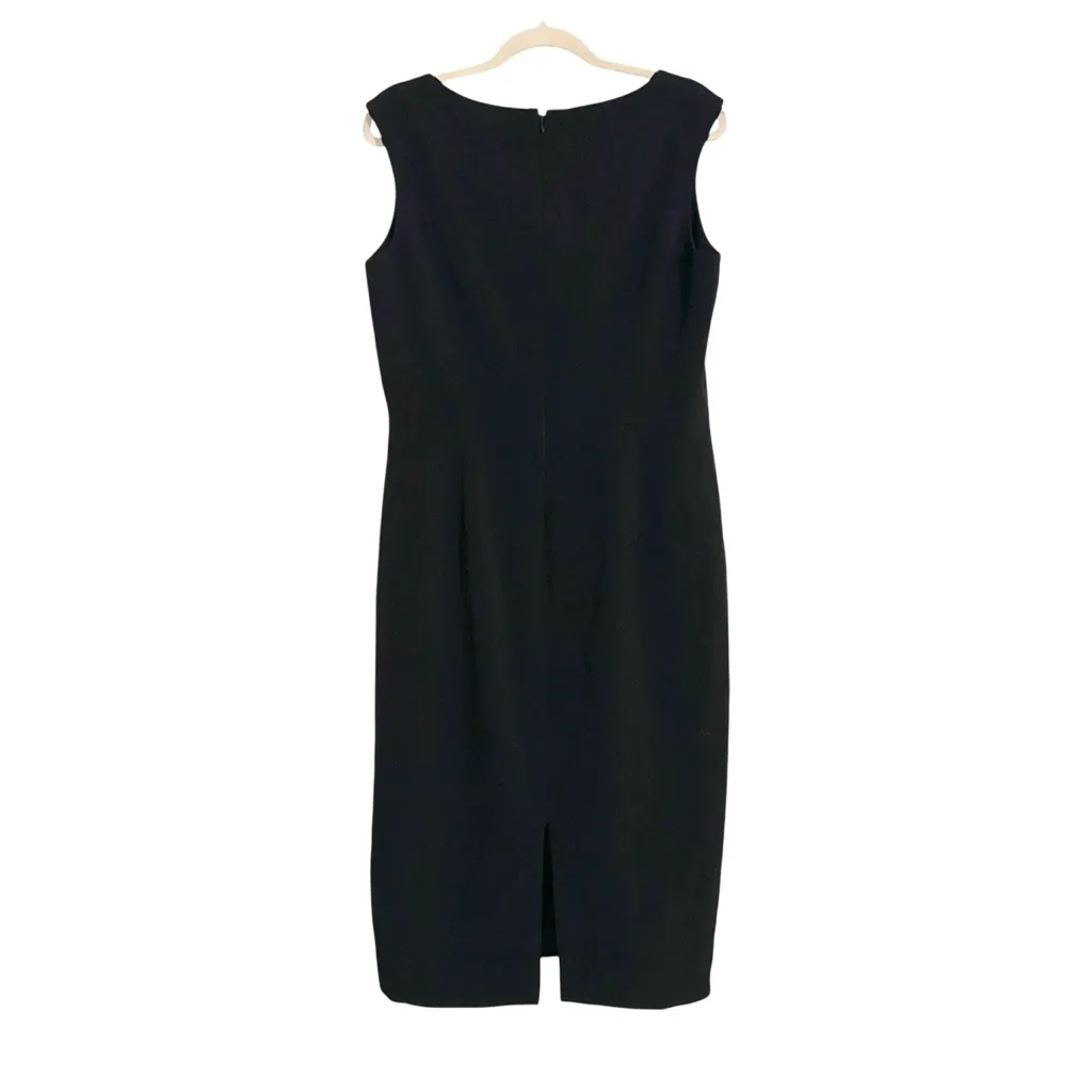 Dress the Population Elle Sweetheart Neck Sleeveless Sheath Black Midi Dress XL - Image 4