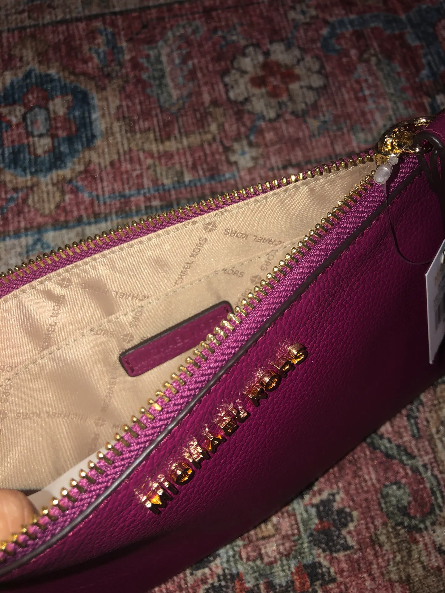 Michael Kors Jet Set  Leather Wristlet - Image 3