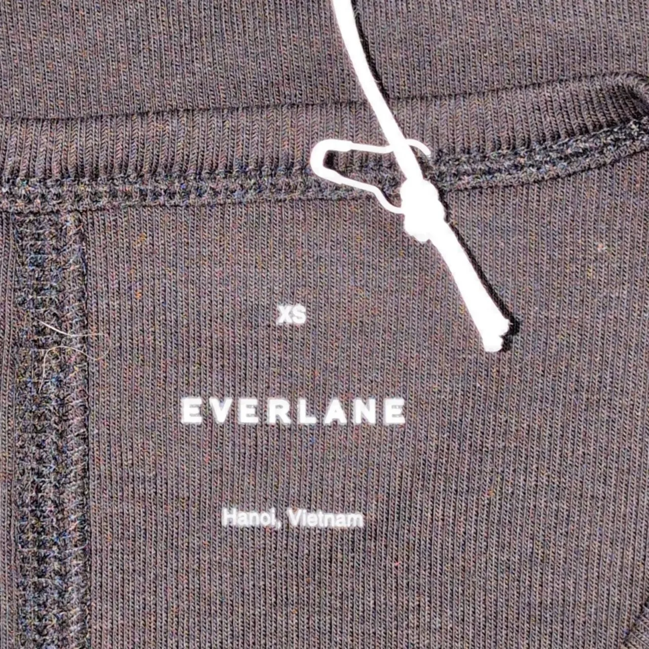 NWT Everlane Black Short Sleeve Ribbed Knit Crew Neck T-Shirt XS - Image 4