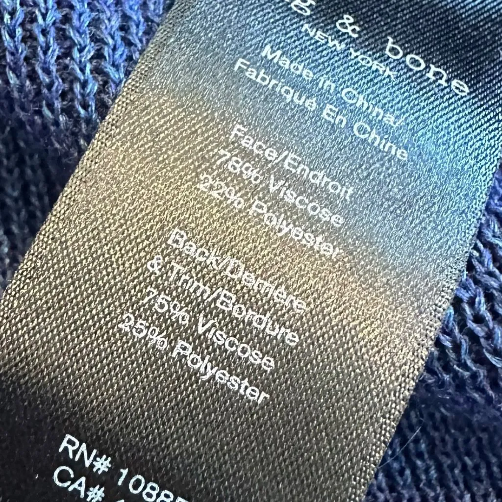 Rag & Bone Cora Midi Dress Sleeveless Sheath Stretch Ribbed Fitted Size Small - Image 14