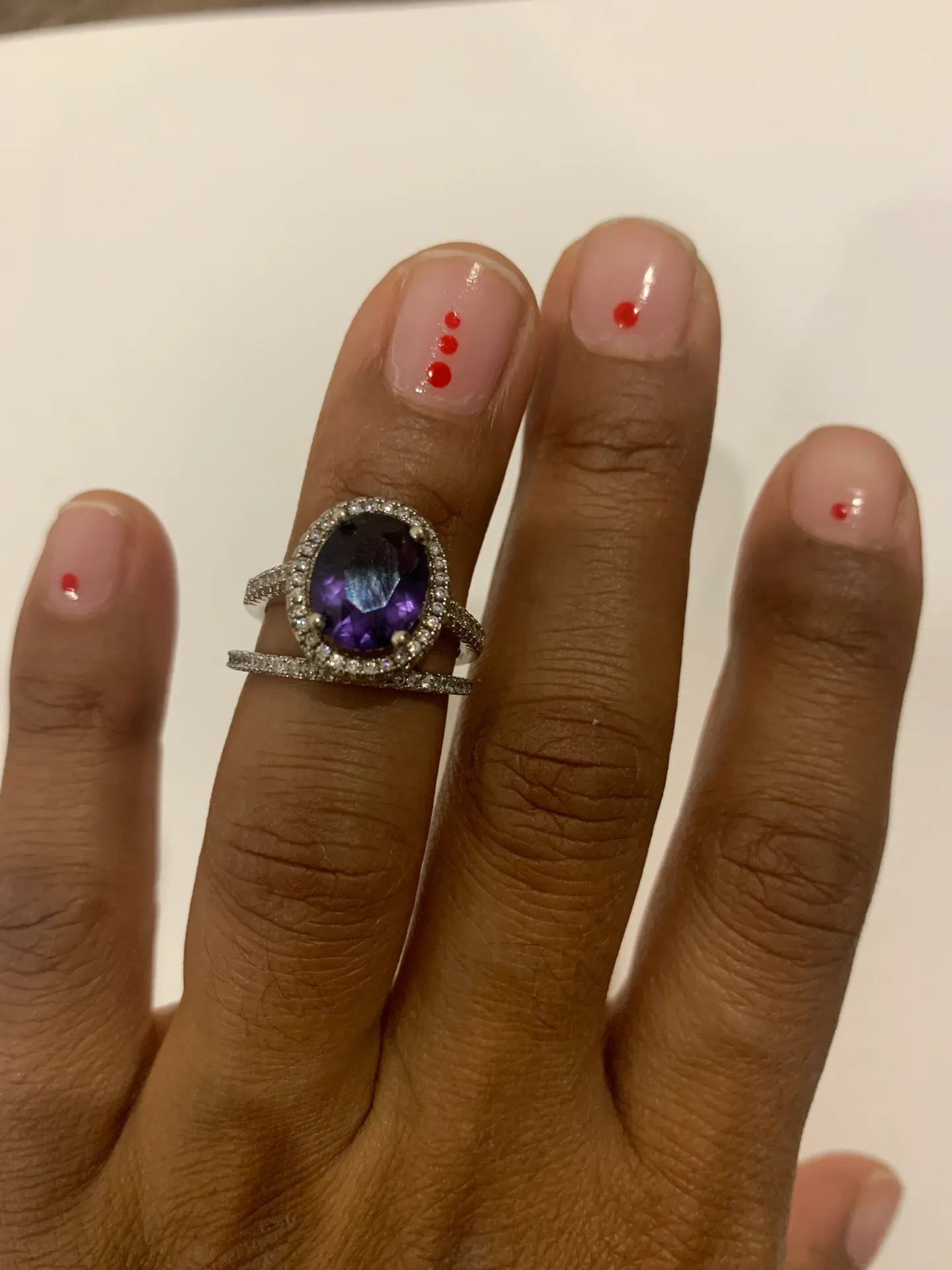 Beverly Hills Boutique Lace Ring… Purple - Image 6