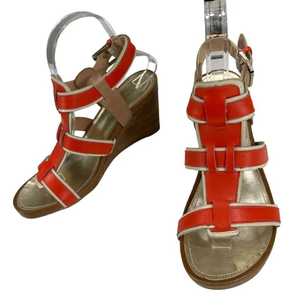 Tommy Hilfiger Women’s Leather Gladiator Wedge Sandals - Image 8