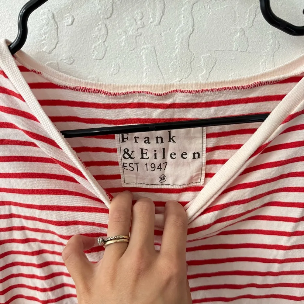 Frank & Eileen XS JOSEPHINE Red French Stripe Heritage Jersey Shirt - Image 3