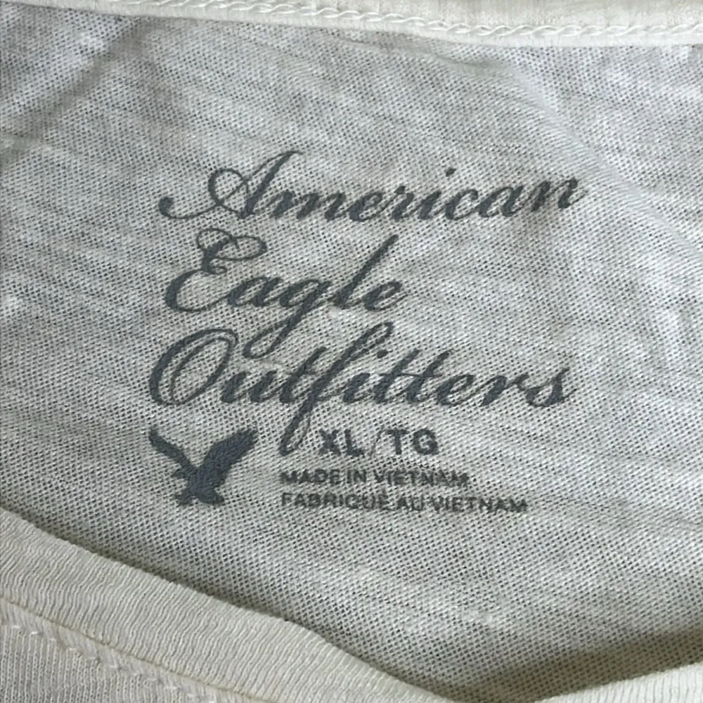 American Eagle Outfitters beaded peace sign good morning short sleeve shirt - Image 3