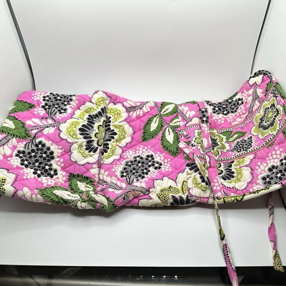 Vera Bradley PRISCILLA PINK Jewelry Folio Quilted travel cosmetics tote Retired - Image 9
