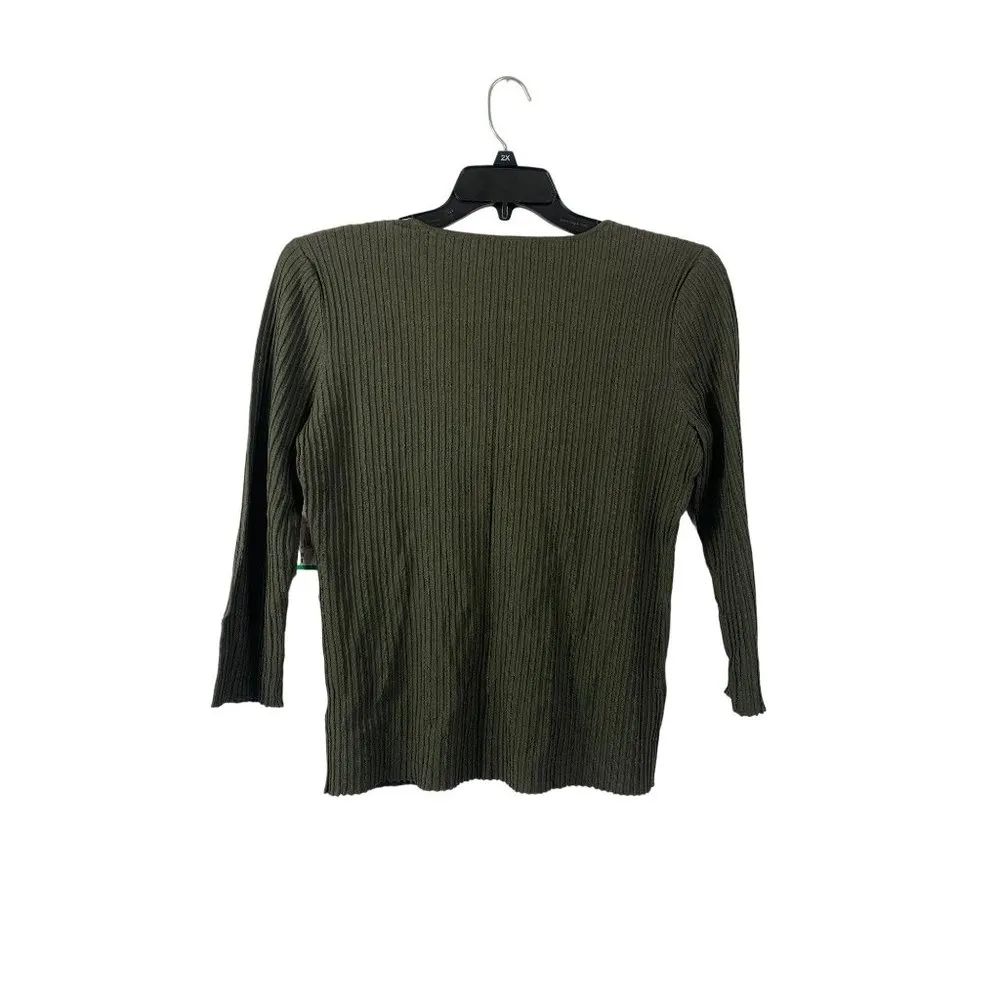 Anne Klein Women's Dark Green Top - Image 2