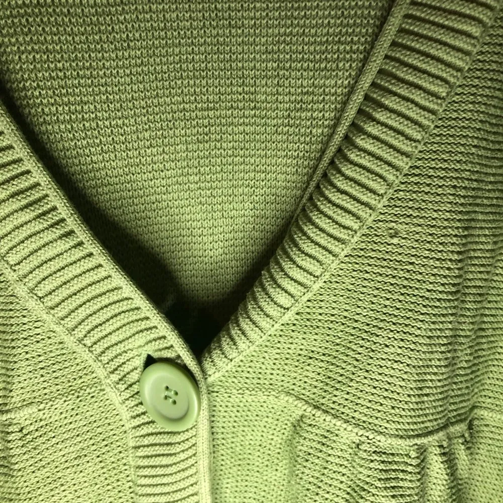 Sonoma Cardigan V Neck Fern Green Long Sleeve Sweater Single Button Sz XL GUC - Image 7