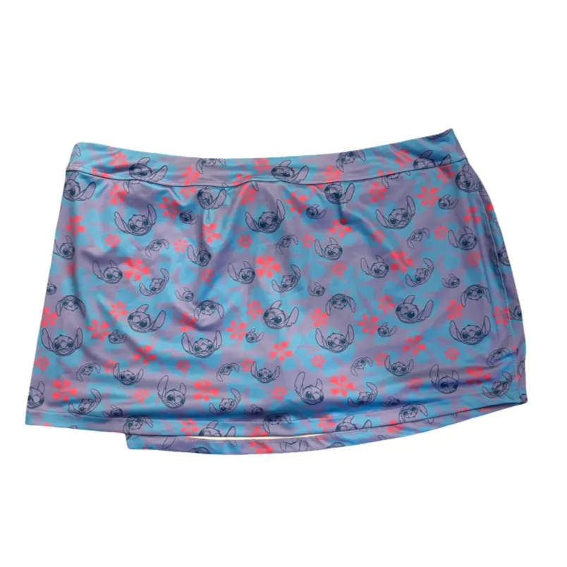 Disney Parks Womens Stitch Print Activewear Skort 3X - Image 3